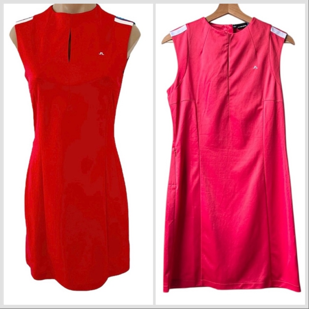 J.LINDEBERG FIELDSENSOR 2.0 RED ATHLETIC GOLF ACTIVEWEAR CILLA DRESS SZ M